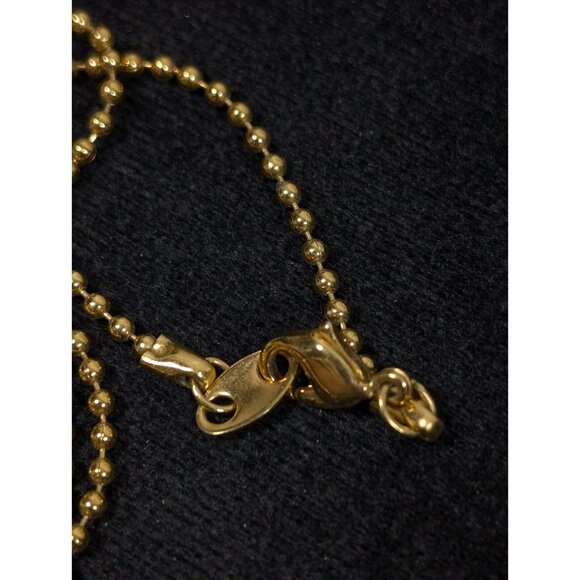 Vintage Avon #1 Mom Charm Holder Pendant Necklace Gold Tone 30 in - Picture 5 of 9